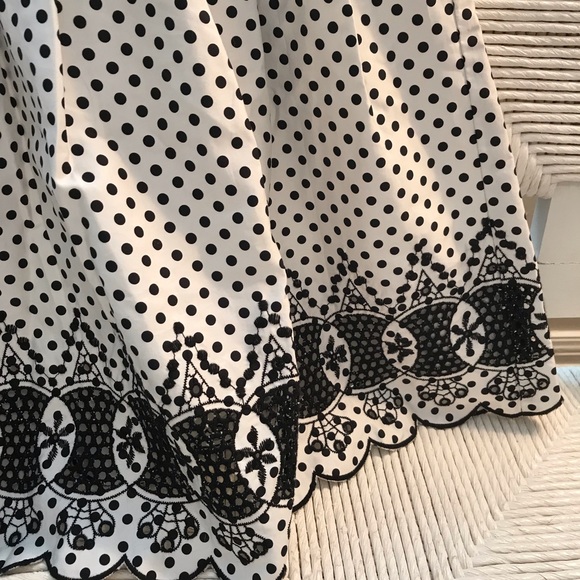Talbots Polka Dot & Eyelet Full Skirt - Picture 2 of 2